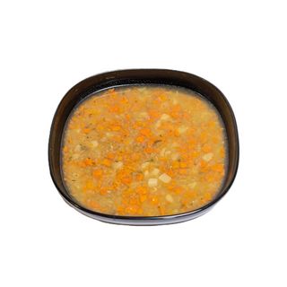 Leća varivo i pileći pohanac