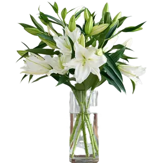 Bouquet gigli bianchi 