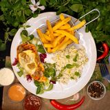 Filet z kurczaka z pieczarkami i oscypkiem