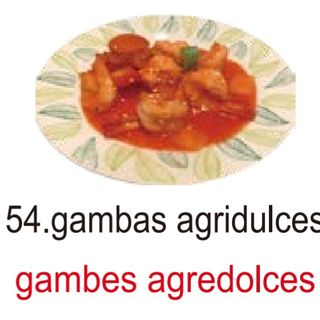 54. Gambas Agridulces