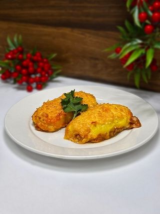 Отбивная из курицы с помидором