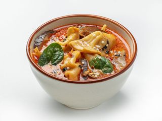 Азійський суп з Гедза з качкою