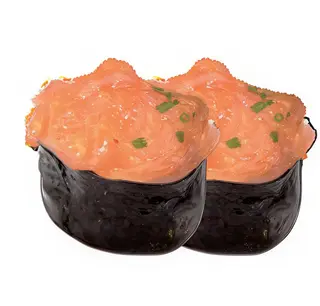 32.Gunkan Spicy Salmón (2 Pzs.)