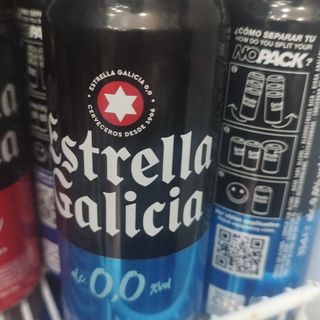 Lata de cerveza estrella Galicia 0'0
