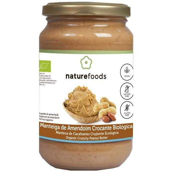 Manteiga De Amendoim Crocante Biológica 350 Gramas Naturefoods