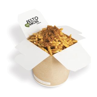 Trofie al pesto rosso