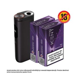 Starter Kit glo™ Hyper PRO Obsidian Black + Kent designed for glo™ Violet