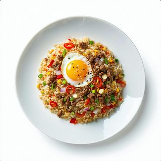 301.. Riso speciale con manzo