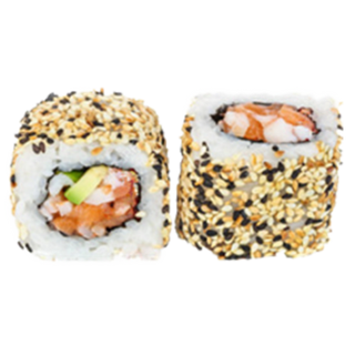 48. Salmón Kani Uramaki (8 Pzs.)