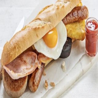 Flaherty's jumbo breakfast roll