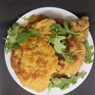 Kotlet drobiowy pieczarki ser żółty 