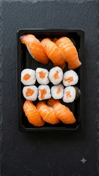 T523. Hossomaki e Nigiri de Salmão