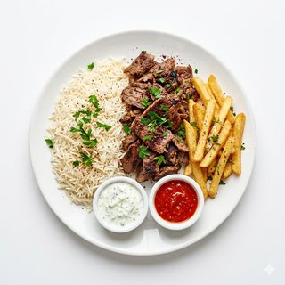 Plato de arroz basmati