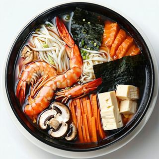 1B Bollito misto alla salsa speciale del Sichuan - frutti di mare