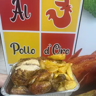 Pollo arrosto 1.3 kg con patate a forno