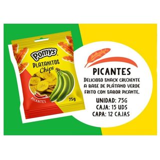 Platanitos deshidratados con toque picante Pomys
