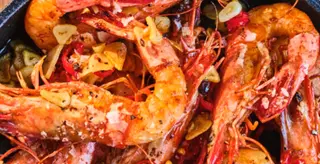 Chilli king prawns