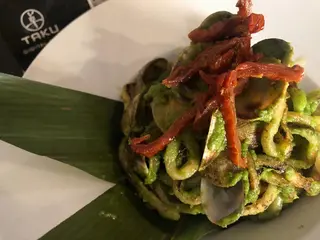 Yaki udon con rape e vongole
