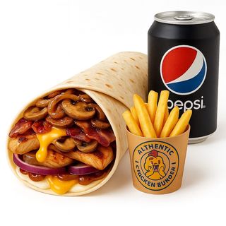 Ceta Wrap con patatas fritas 