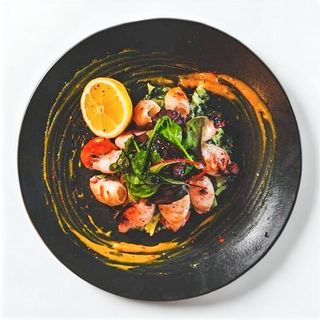 Lignje sa prilogom na burganski način *posno