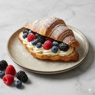 Cornetto chantilly & frutti di bosco