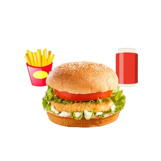 Chicken burger menù