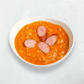 Grah sa kobasicom+kupus salata