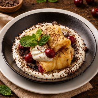 Clătite Dulci cu Vișine