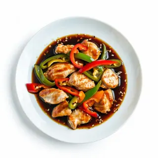 74 Pollo con peperoni