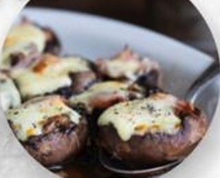 Funghi con mozzarella