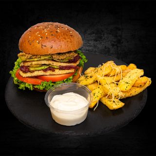 Burgerul bandit (halloumi)