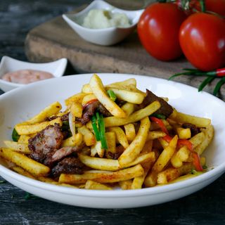 Фри с мясом 