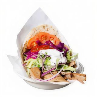 Doner kebab con queso de oveja