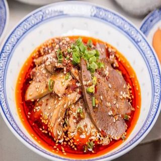 Trippa di bovino piccante( testina, lingua e cuore di bovino)