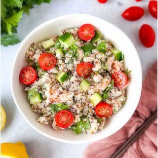 Salmon quinoa salad