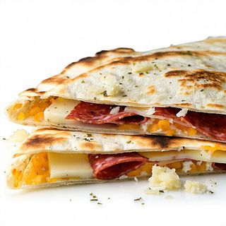 Piadina con salame Milano e pecorino