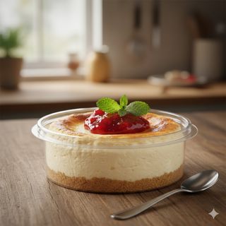 Tarrina tarta de queso (porción)