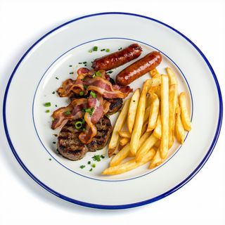 Plato Combinado De Ternera Y Bacon