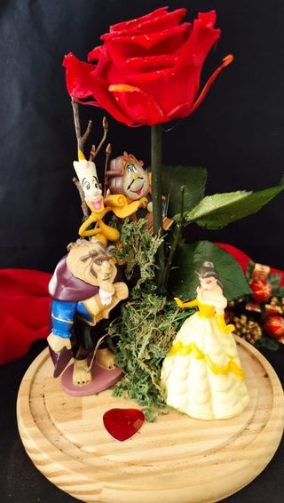 Cúpula Rosa Eterna Disney Bella Y Bestia