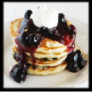 GF Blueberry Double StackXXL Deep Pancakes