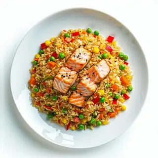 27. Riso con salmone