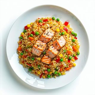 27. Riso con salmone