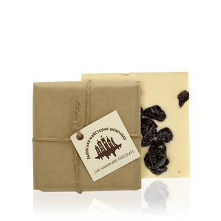 Шоколадні Тафлі Білі З Вишнею, Шт (112г)