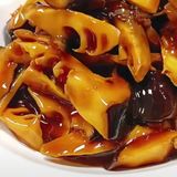  Bambú y setas salteadas