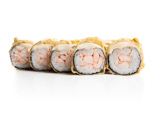 Гарячий рол з крабом, креветкою та манго соусом (430g)