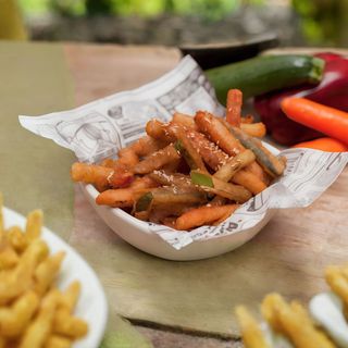 Verduritas En Tempura Con Romesco