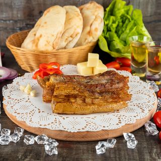 Svinjska roštilj slanina - porcija
