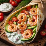 "Шаурма з креветками і авокадо", 430 г