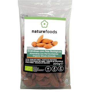 Amêndoa Com Pele Bio 200 Gramas Naturefoods