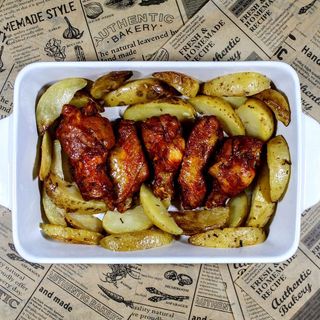 Alette con porzione di verdure